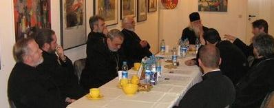Metropolitan and Priests discussing