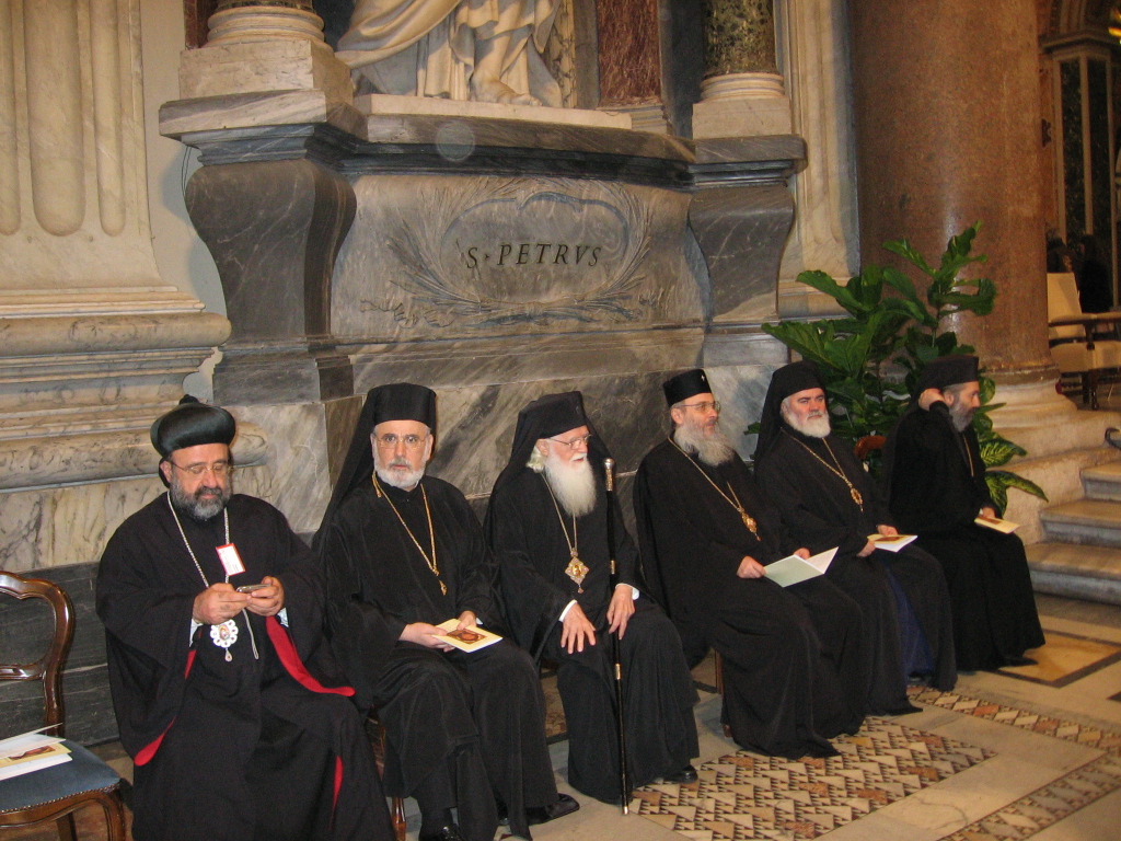 Orthodox Bishops in Roman St.Peter Cathedral