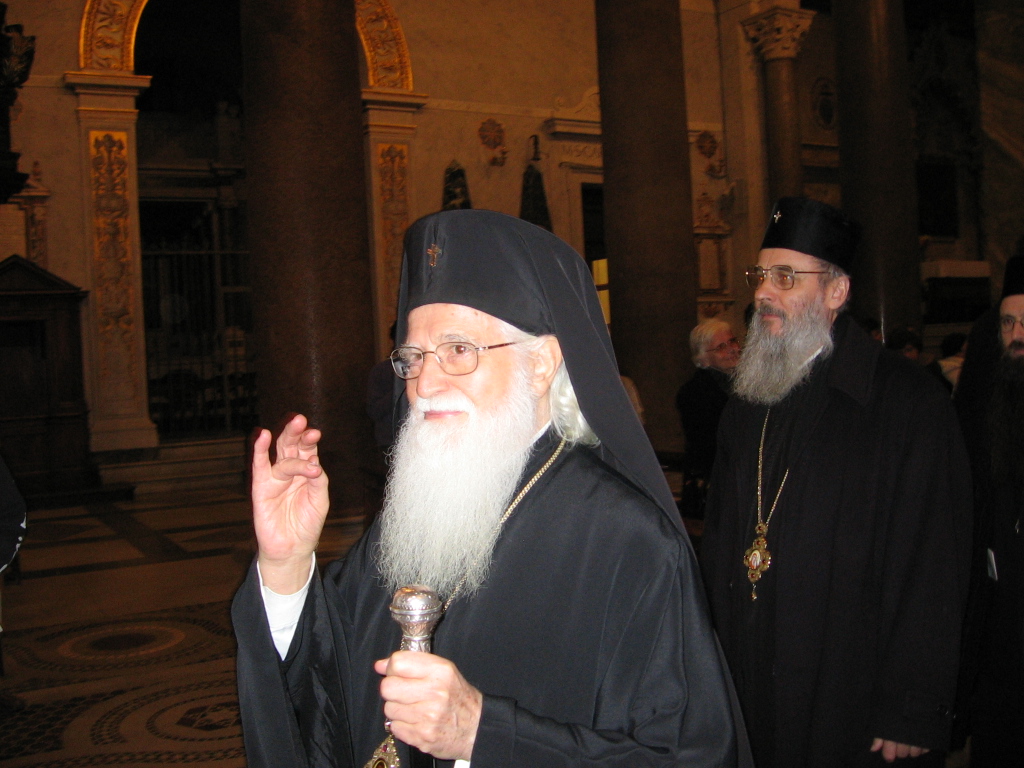Bulgarian Orthodox Metropolitan Bishop SIMEON (blessing) and Roumanian Orthodox Metropolitan SERAFIM