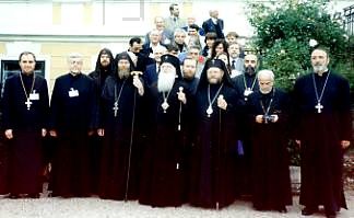 M.SIMEON and delegates in front of congress site - Empirial guest house in Vienna